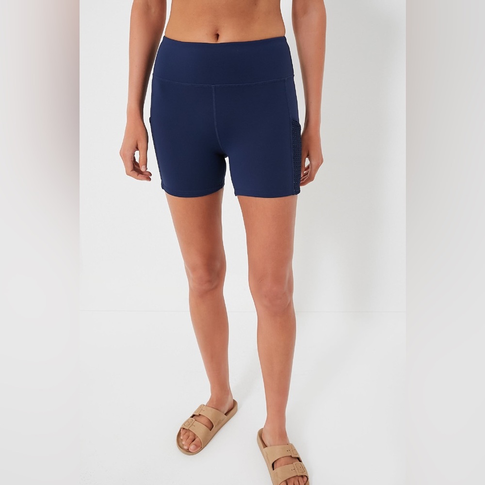 Tuckernuck Navy Cane 4 Inch Aaron Tennis Shorts